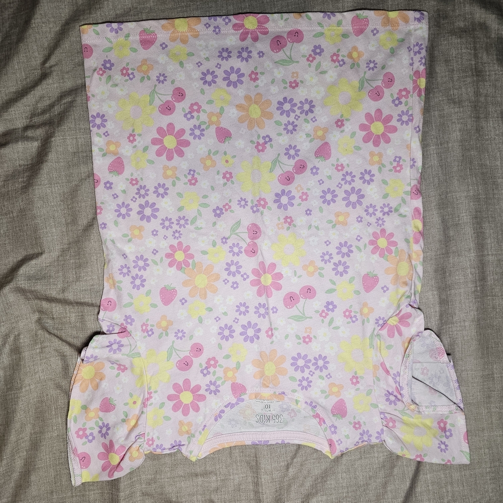 Vibrant Floral and Fruit Top